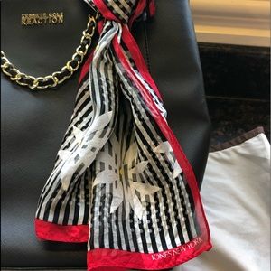 Jones New York Silk Scarf 50” x 10”